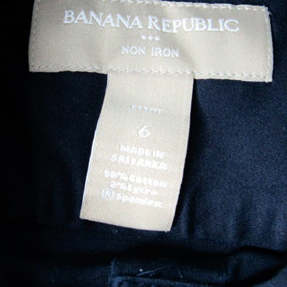 Banana Republic Navy Non-Iron Shirt - Picture 2 of 3